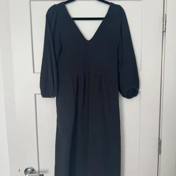 Madewell | Lightspun V-Neck Midi Dress - Picture 5 of 7